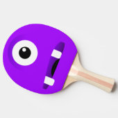 One-eyed Paarse Monster Ping-Pong Paddle Tafeltennisbatje (Zijkant)