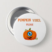 One-Eyed Pumpkin Cyclops – Spooky Halloween Button (Voorkant /achterkant)
