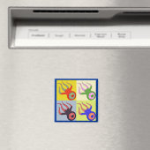 One Eyed Squids Retro Pop Art Magneet (Insitu (Vaatwasser))