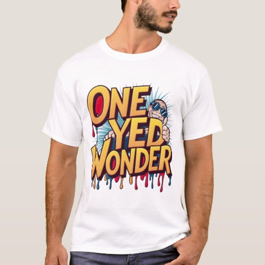 One-Eyed Wonder Mannen T-Shirt 👀👕 (Voorkant)