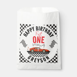One Fast Race Car Boy 1e verjaardagsfeestje Bedankzakje