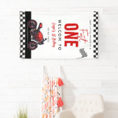 One Fast Race Motorcycle Boy 1st Birthday Party Spandoek (Insitu)