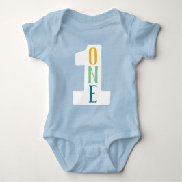 ONE First Birthday Baby Bodysuit