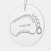 One Foot Island Aitutaki - Cookeilanden Keramisch Ornament (Links)