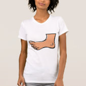 One Foot Womens T-Shirt (Voorkant)