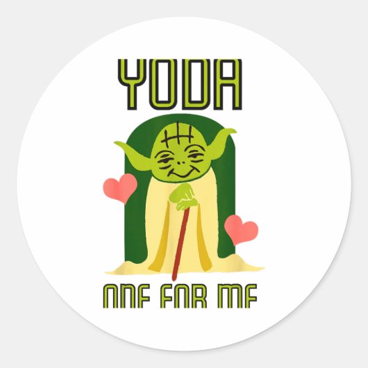 One For Me Cute Valentines Day Disn  Ronde Sticker (Voorkant)