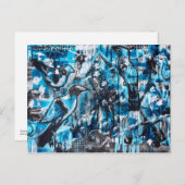 "One for Sorrow, Two for Joy" AcrylArt Briefkaart (Voorkant / Achterkant)