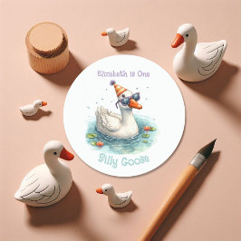 "One Gekke Goose" eerste verjaardagsfeestje Ronde Sticker