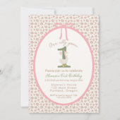 "One Gekke Goose" eerste verjaardagsuitnodiging Kaart (Voorkant)