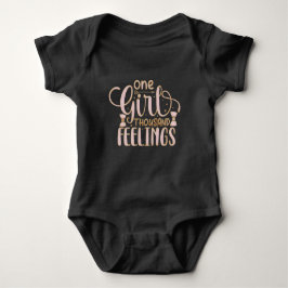 One Girl Thousand Feelings Baby Bodysuit
