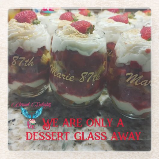 "One Glass Away" Onderzetter (Voorkant)