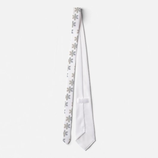 One Glittery Snowflake Stropdas (Achterkant)