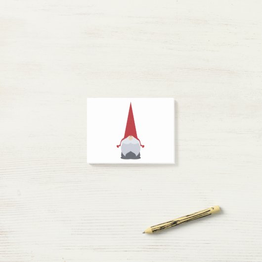 One Gnome Post-it® Notes (Op bureau)