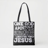"One God Apostolic Song" Canvas tas 2 kleur (Voorkant)