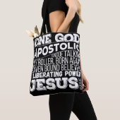 "One God Apostolic Song" Canvas tas 2 kleur (Dichtbij)