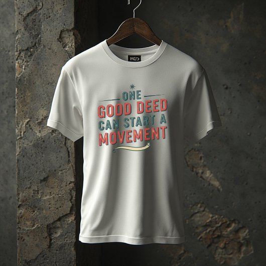 One Good Deed Can Start a Movement – Inspirational T-shirt