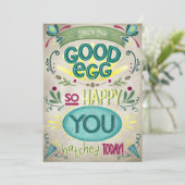 One Good Egg Birthday Kaart (Staand voorkant)