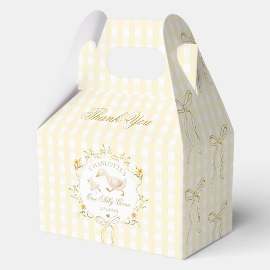 One Goose Gender neutral Wildflower 1st Birthday Bedankdoosjes (Voorkant)