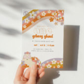 One Groovy Ghoul | Retro Spooky Meisjes 1e verjaar Kaart