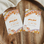 One Groovy Ghoul | Retro Spooky Meisjes 1e verjaar Kaart