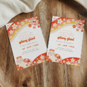 One Groovy Ghoul | Retro Spooky Meisjes 1e verjaar Kaart