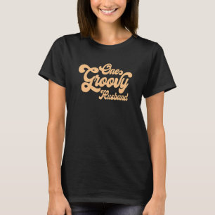One Groovy Husband Retro Groovy 70s Birthday Match T-shirt