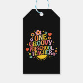 One groovy preschool teacher cadeaulabel (Voorkant)