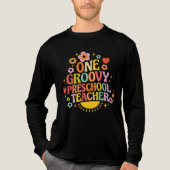One groovy preschool teacher Tri-Blend shirt (Voorkant volledig)