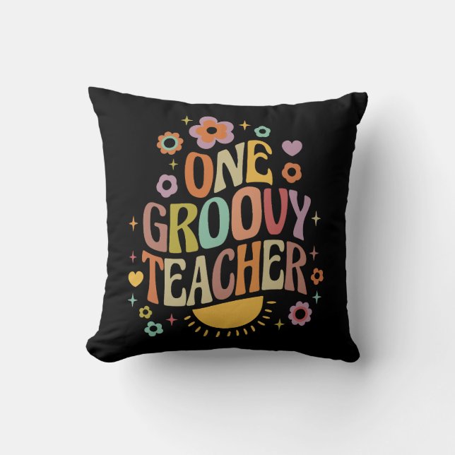 One groovy teacher kussen (Voorkant)