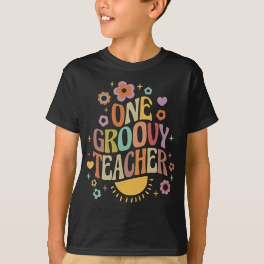 One groovy teacher t-shirt (Voorkant)