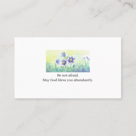 One Hail Mary Visitekaartje (Achterkant)