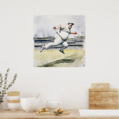 One Handed Catch - Archief Cricket Print (Keuken)