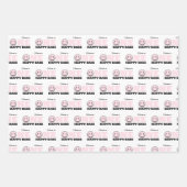 One Happy Babe Girls Pink First Birthday Inpakpapier Vel (Voorkant)