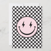 One Happy Babe Girls Pink First Birthday Kaart (Achterkant)