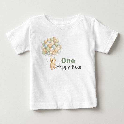 One Happy Bear Baby T-shirt (Voorkant)