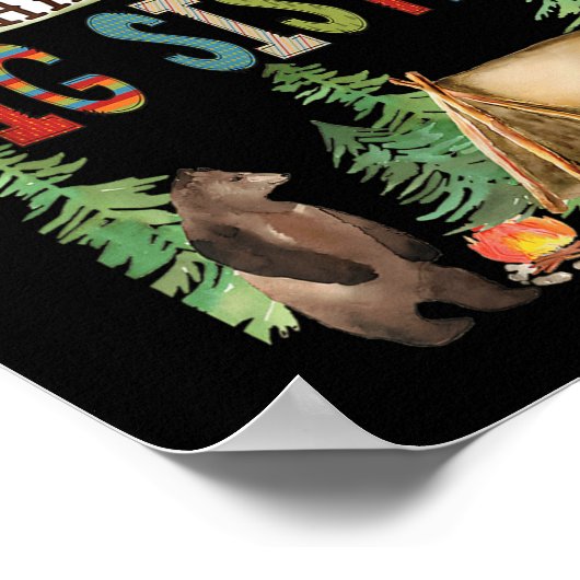 One Happy Big Sister Camper First Birthday Camng B Poster (Hoek)