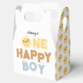 One Happy Boy Birthday Invite 1st Birthday Sun Bedankdoosjes (Geopend)
