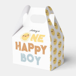 One Happy Boy Birthday Invite 1st Birthday Sun Bedankdoosjes