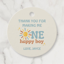 One Happy Boy Favoriet Tag Bedankjes Labels