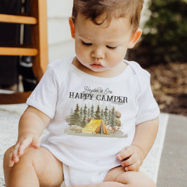 One Happy Camper 1e verjaardag kamperen Romper