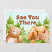 One Happy Camper - 1e verjaardag met foto Kaart (Achterkant)