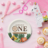 ONE Happy Camper 1st verjaardag Papieren Bordje (Feest)