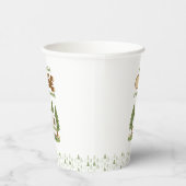 One Happy Camper Bear Birthday Papieren Bekers (Rechts)