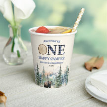 ONE Happy Camper Beer Blauw 1e Verjaardagsfeestje