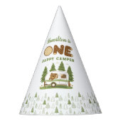 One Happy Camper Beer Party Pet Feesthoedjes (Voorkant)