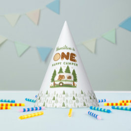 One Happy Camper Beer Party Pet Feesthoedjes