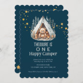 One Happy Camper Beer Verjaardag Kaart (Voorkant / Achterkant)