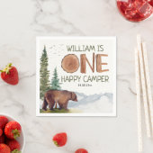 One Happy Camper Beer Verjaardag Servet (Insitu)