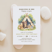 One Happy Camper Beer Verjaardagsuitnodiging 6 Kaart