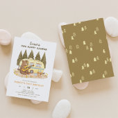 One Happy Camper Beer Verjaardagsuitnodiging Kaart